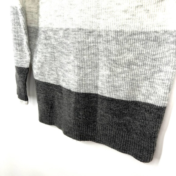 Talbots Womens Size Small Petite White Gray Sweater Blouse Shirt Top Christmas - Picture 5 of 8